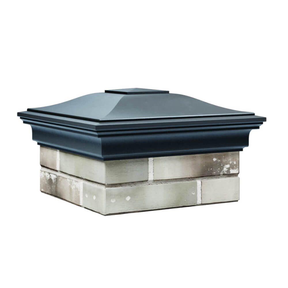 Колпак Zking Монблан Серый на столб 1.5х1.5 еврокирпича 0.7НФ (355х355мм) в Тольятти фото