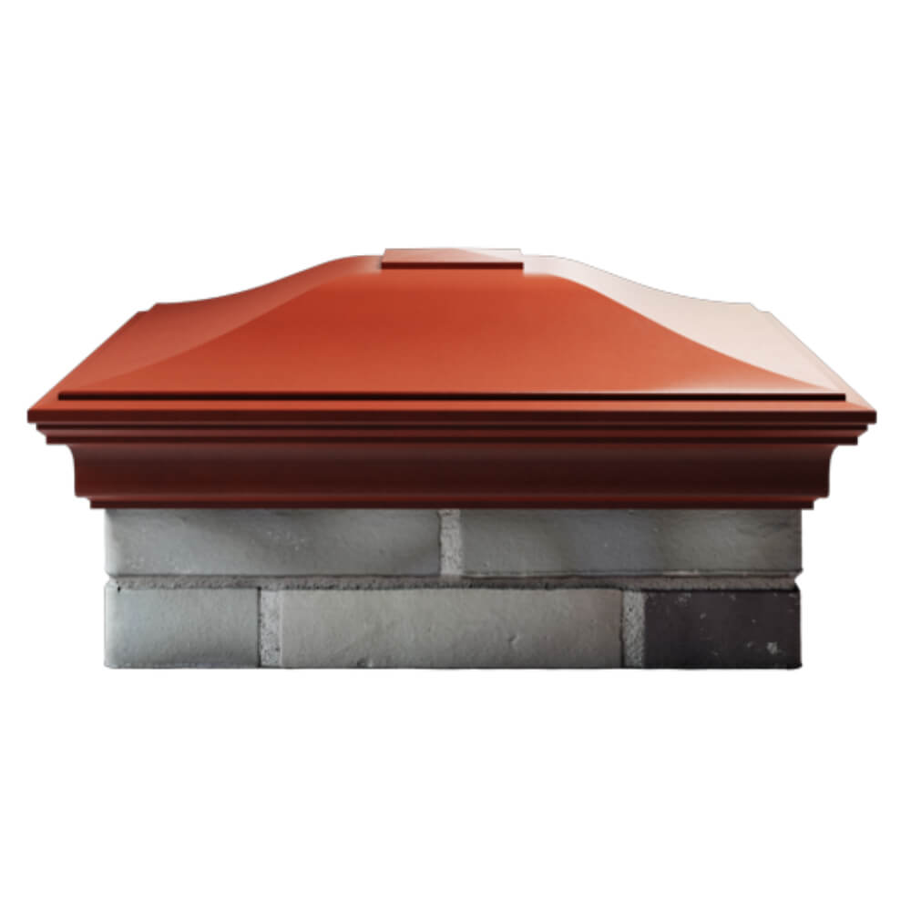 Колпак Zking Монблан Красный на столб 2х2 кирпича (515х515мм) в Тольятти фото