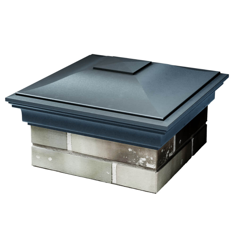 Колпак Zking Монблан Серый на столб 1.5х1.5 кирпича (385х385мм) в Тольятти фото