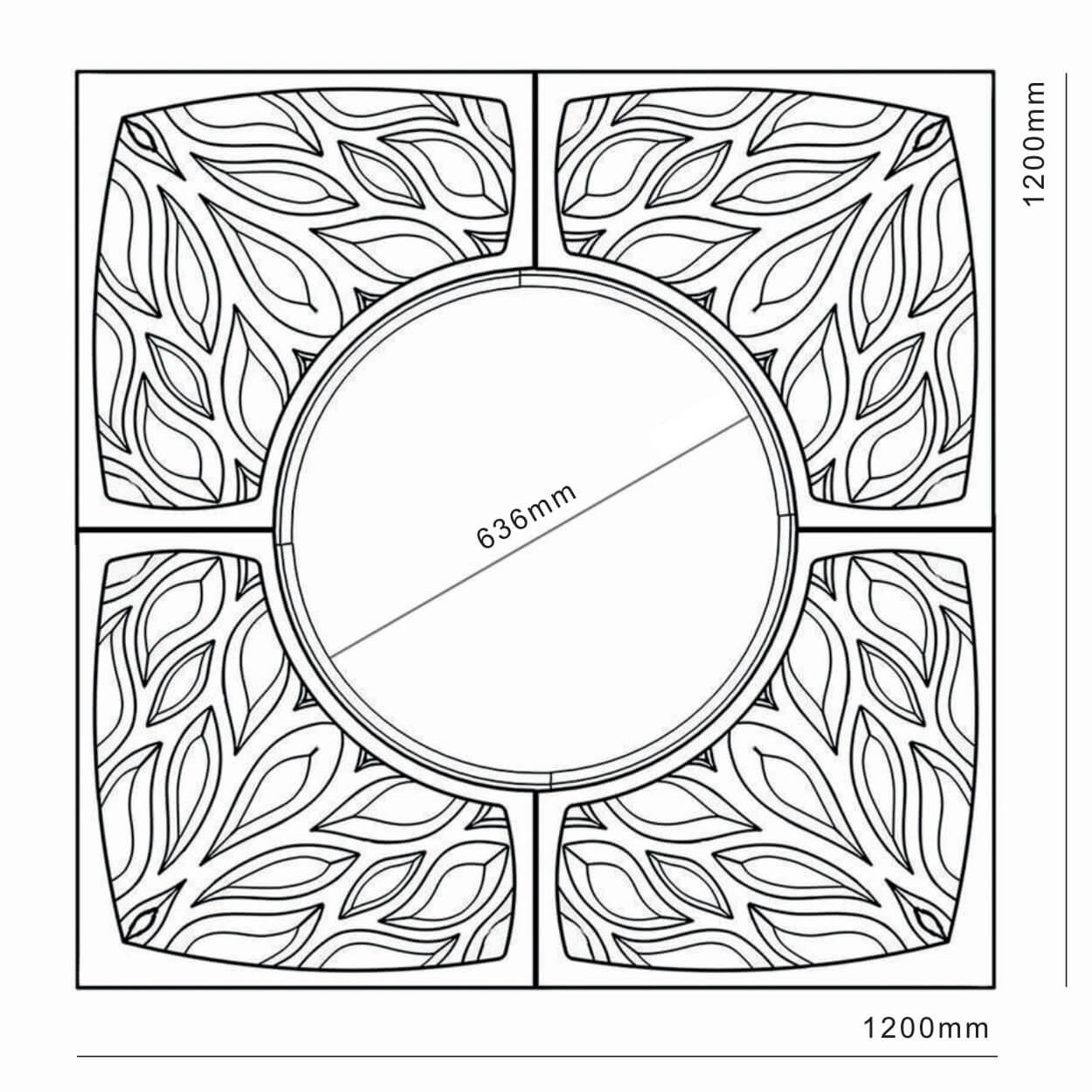Приствольная решетка для дерева ZKING CRUST 1.2х1.2м Черная в Тольятти фото