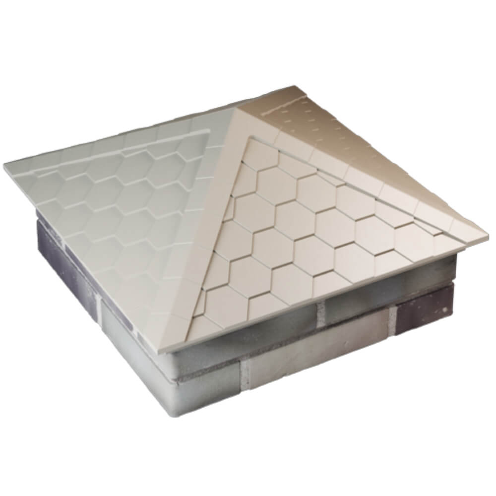 Колпак Zking Эверест Бежевый на столб 2х2 кирпича (535х535мм) Тольятти фото