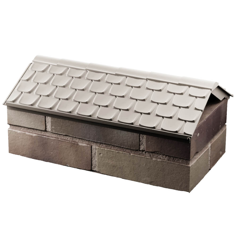 Парапет Zking Эльбрус Бежевый с посадкой на 1 кирпич (255мм) в Тольятти фото