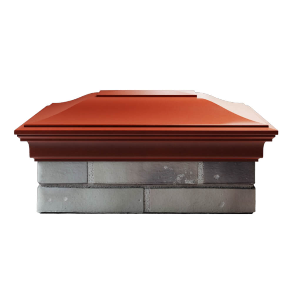 Колпак Zking Монблан Красный на столб 2х1.5 кирпича (515х385мм) в Тольятти фото