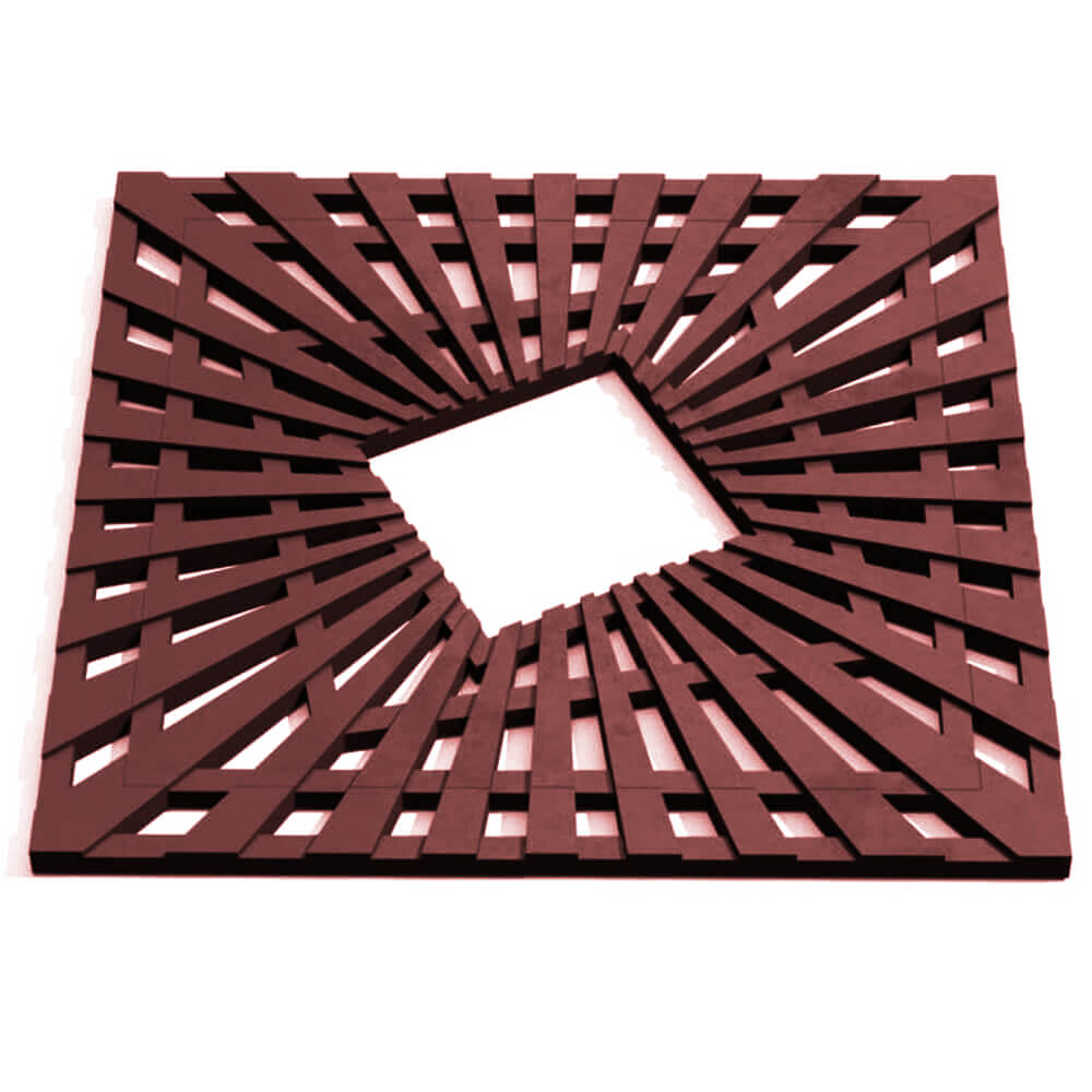 Приствольная решетка для дерева ZKING ATMOSPHERE 1.2х1.2м Коричневая Тольятти фото