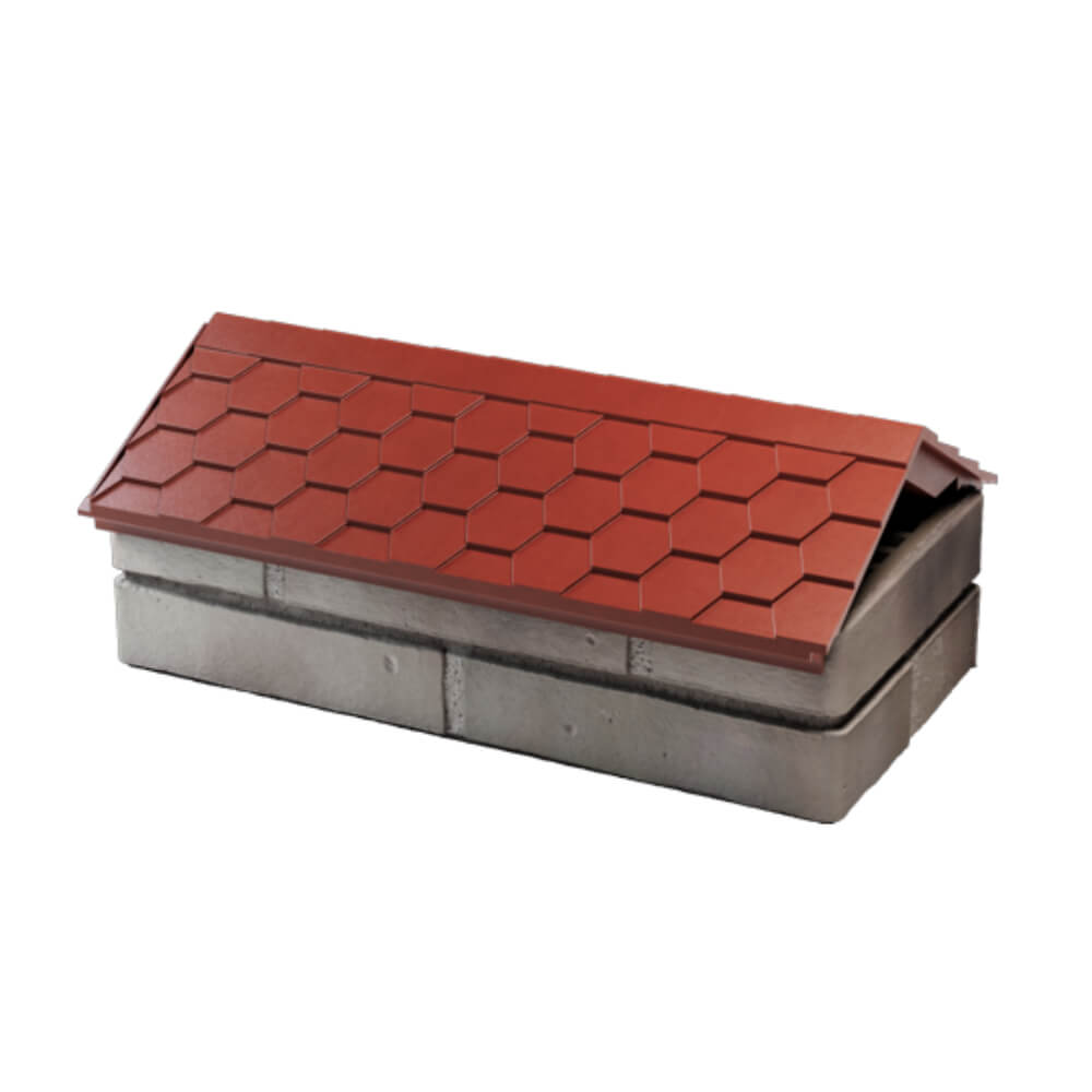 Парапет Zking Эверест Красный с посадкой на 1 кирпич (200/225/255мм) в Тольятти фото