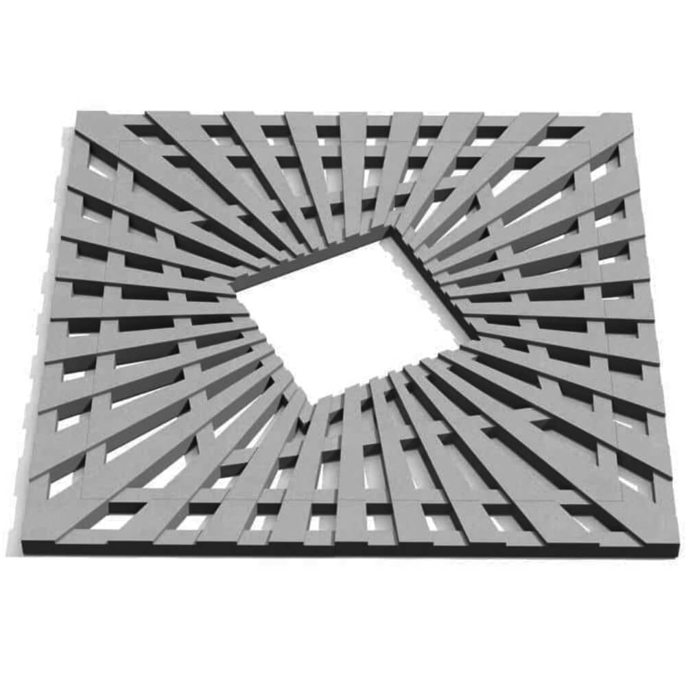 Приствольная решетка для дерева ZKING ATMOSPHERE 1.2х1.2м Серая Тольятти фото