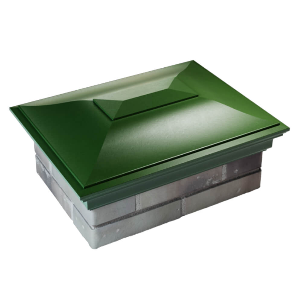 Колпак Zking Монблан Зеленый на столб 2х1.5 кирпича (515х385мм) Тольятти фото