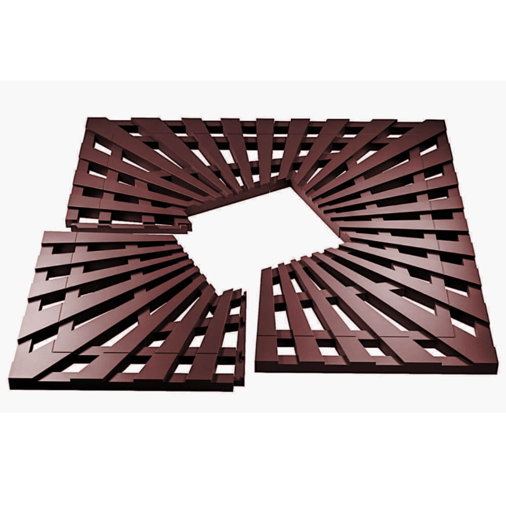 Приствольная решетка для дерева ZKING ATMOSPHERE 1.2х1.2м Коричневая в Тольятти фото