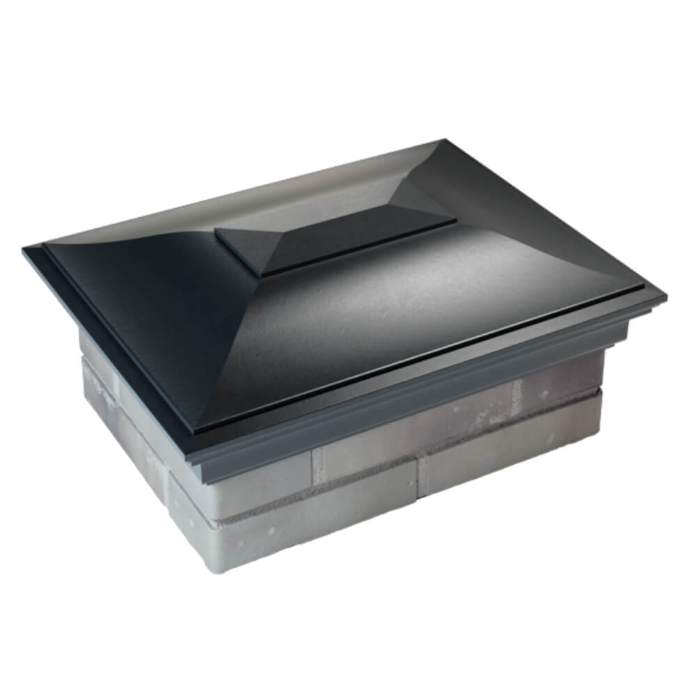 Колпак Zking Монблан Черный на столб 2х1.5 кирпича (515х385мм) Тольятти фото