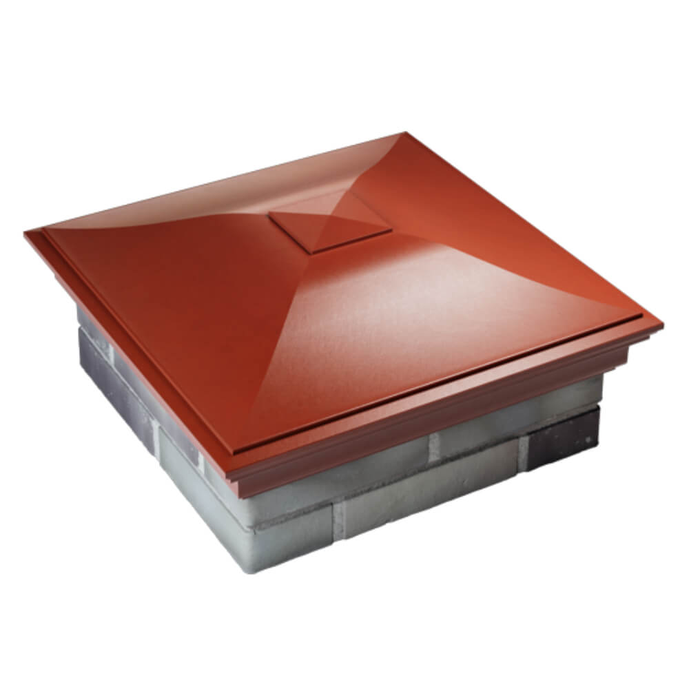 Колпак Zking Монблан Красный на столб 2х2 кирпича (515х515мм) Тольятти фото