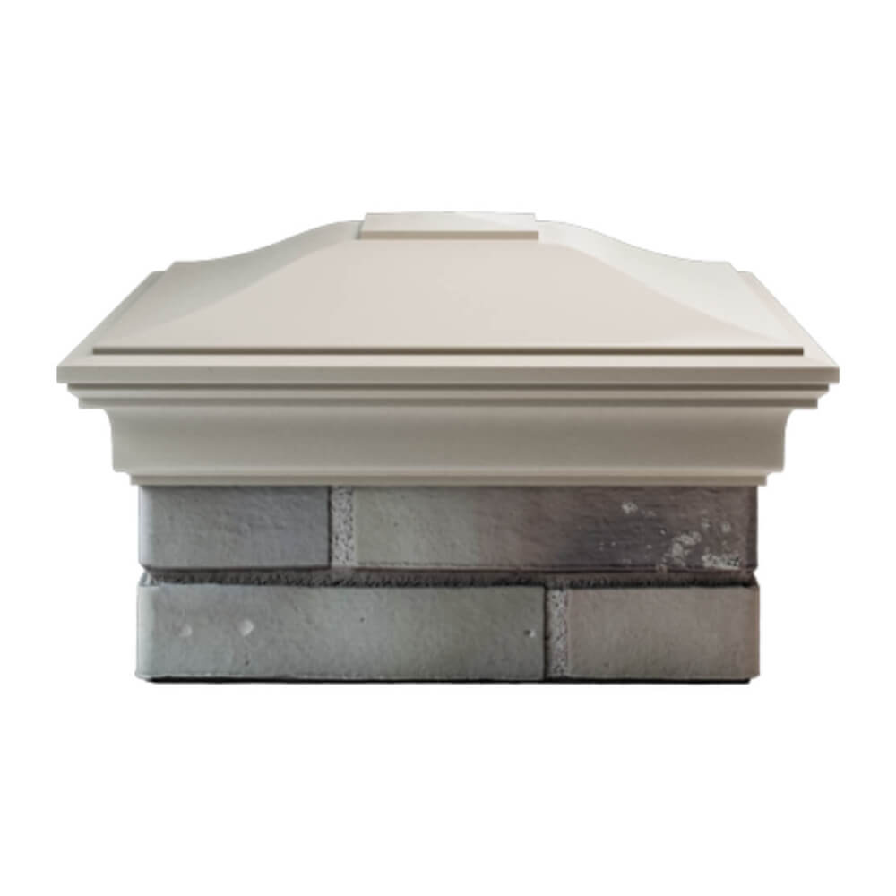 Колпак Zking Монблан Бежевый на столб 1.5х1.5 еврокирпича 0.7НФ (355х355мм) Тольятти фото