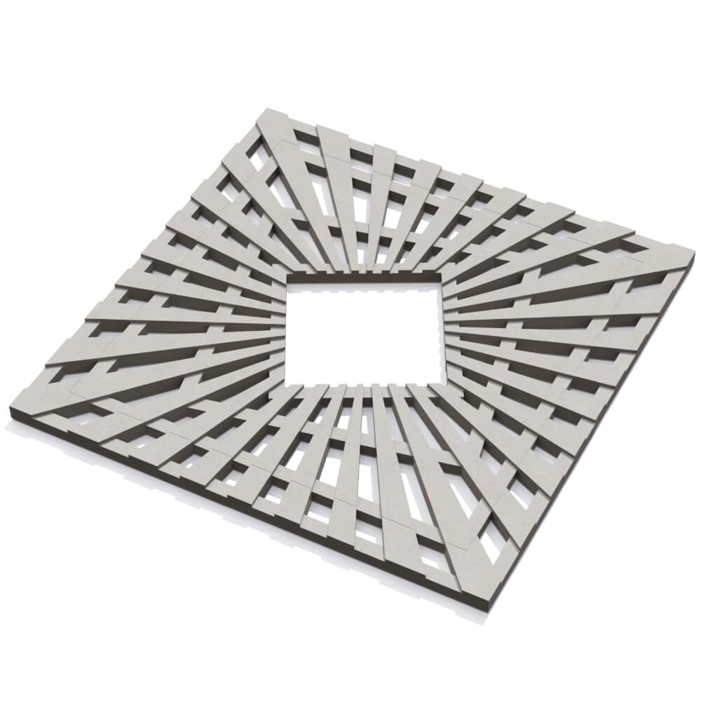 Приствольная решетка для дерева ZKING ATMOSPHERE 1.2х1.2м Бежевая в Тольятти фото