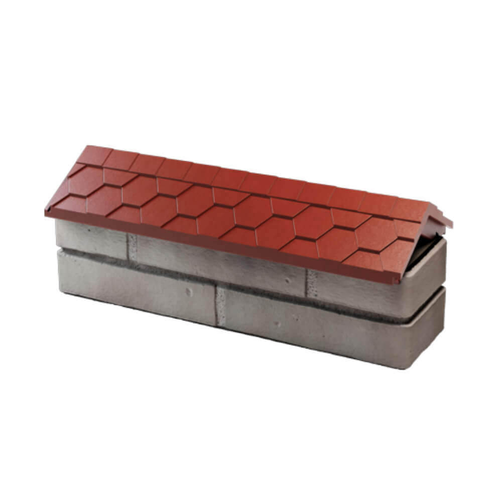 Парапет Zking Эверест Красный с посадкой на 0.5 кирпича (130мм) в Тольятти фото