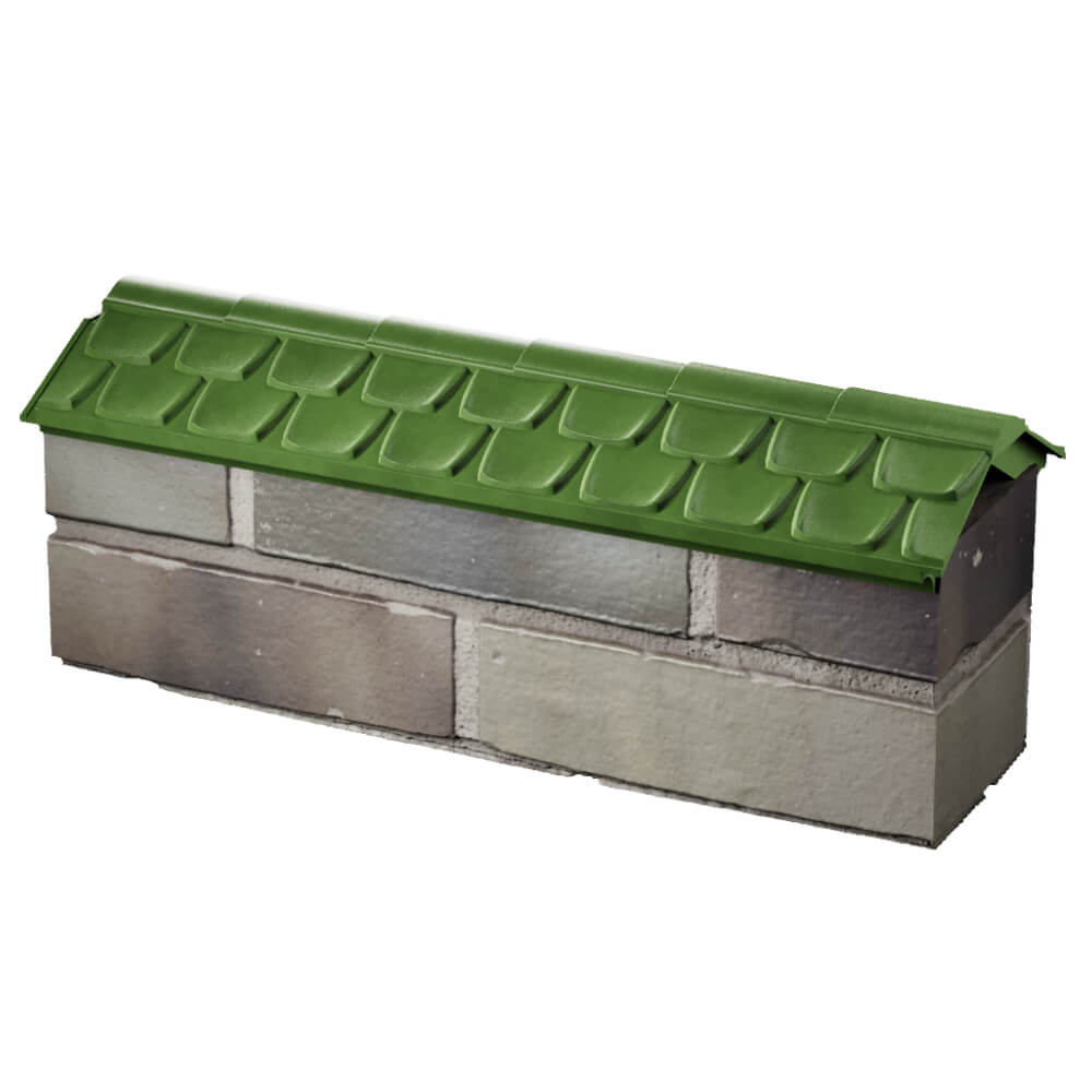 Парапет Zking Эльбрус Зеленый с посадкой на 0.5 кирпича (130мм) в Тольятти фото