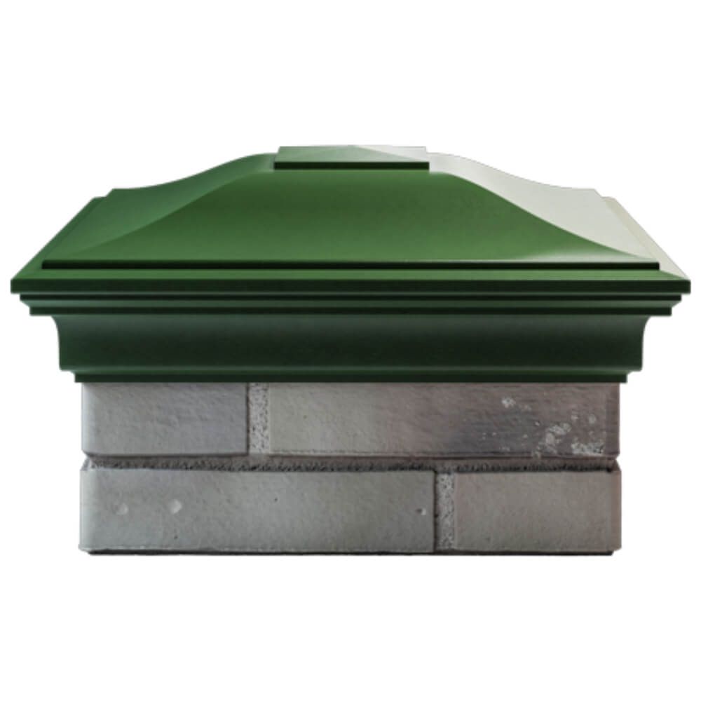 Колпак Zking Монблан Зеленый на столб 1.5х1.5 кирпича (385х385мм) Тольятти фото