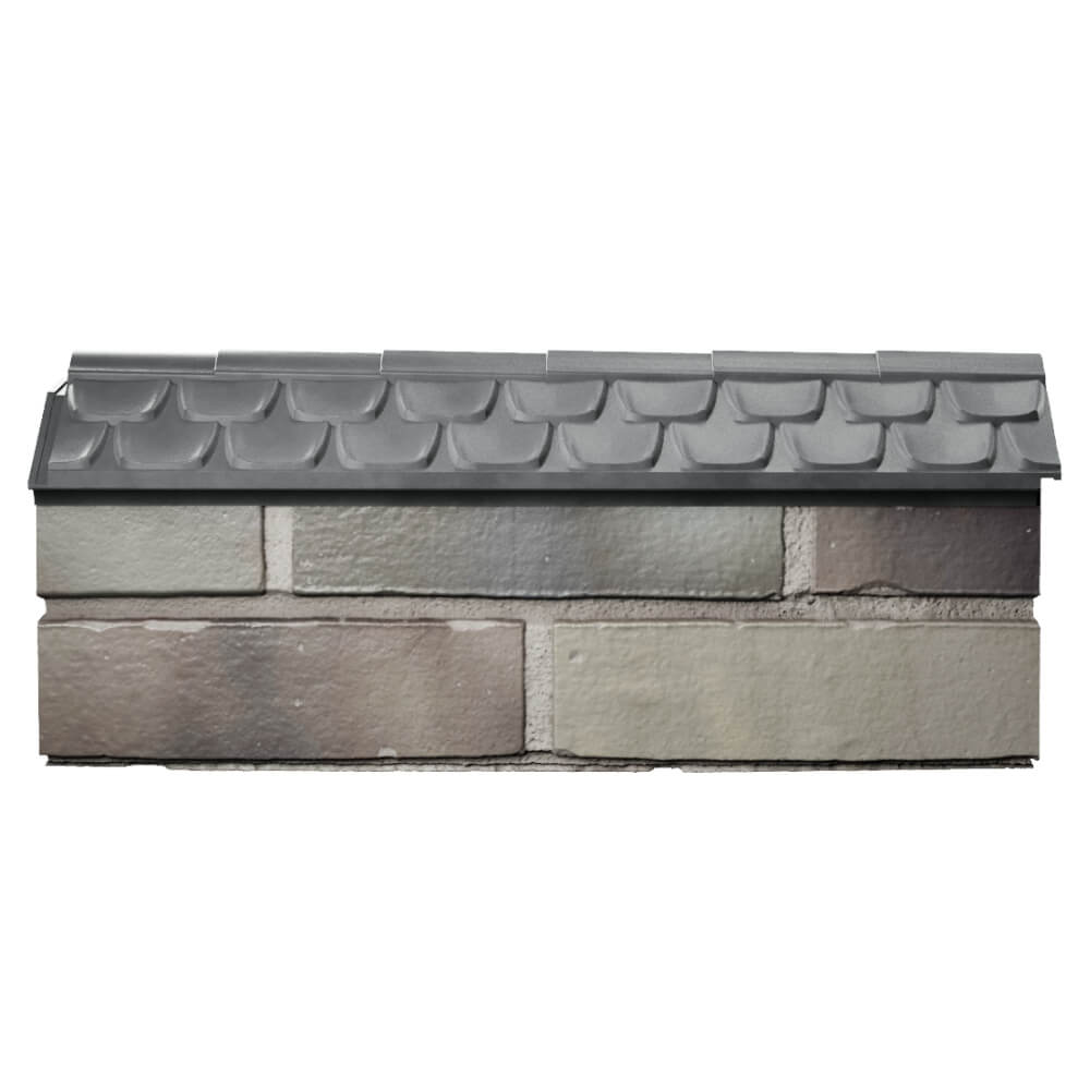 Парапет Zking Эльбрус Серый с посадкой на 0.5 кирпича (130мм) в Тольятти фото