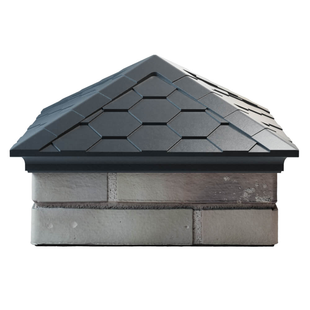 Колпак Zking Эверест Серый на столб 1.5х1.5 кирпича (390х390мм) Тольятти фото