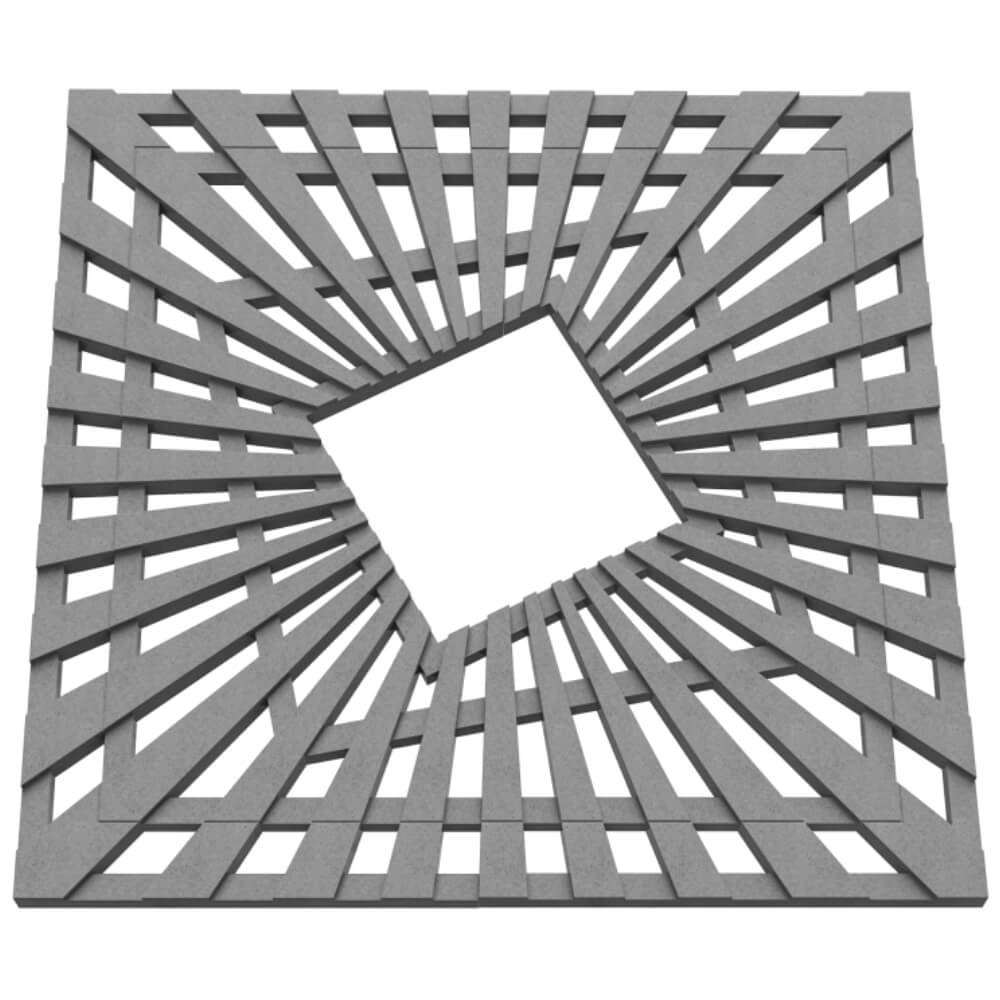 Приствольная решетка для дерева ZKING ATMOSPHERE 1.2х1.2м Серая в Тольятти фото