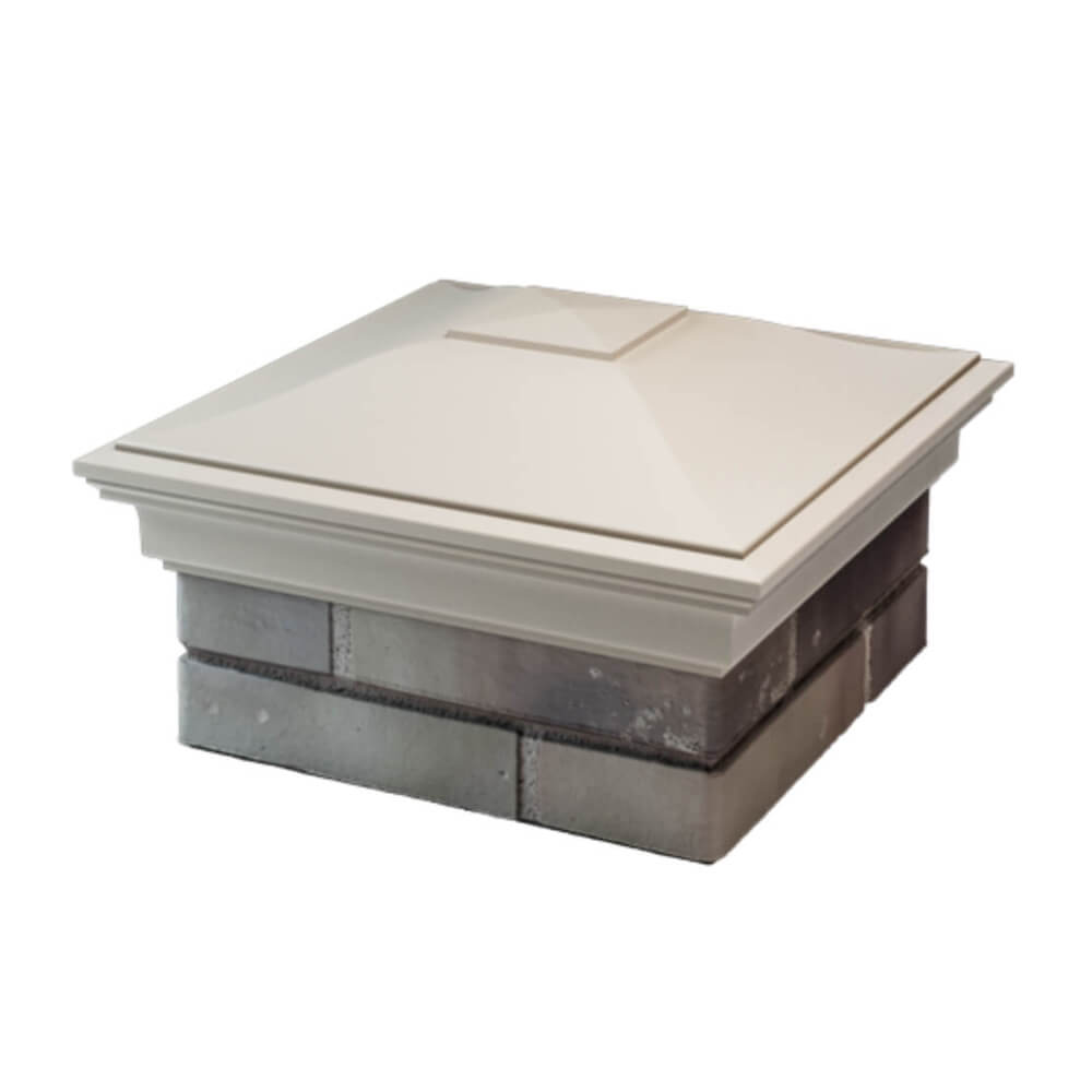 Колпак Zking Монблан Бежевый на столб 1.5х1.5 еврокирпича 0.7НФ (355х355мм) в Тольятти фото