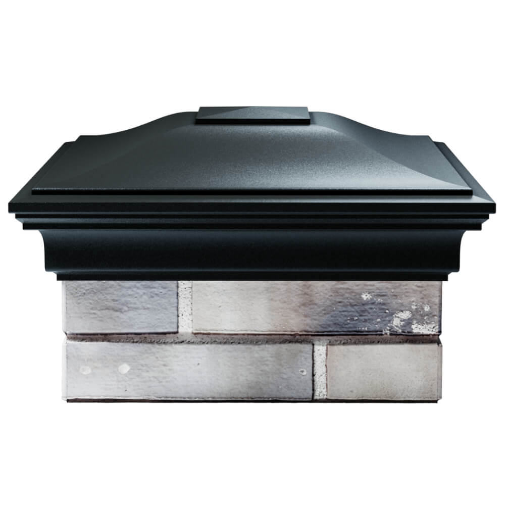 Колпак Zking Монблан Черный на столб 1.5х1.5 кирпича (385х385мм) Тольятти фото