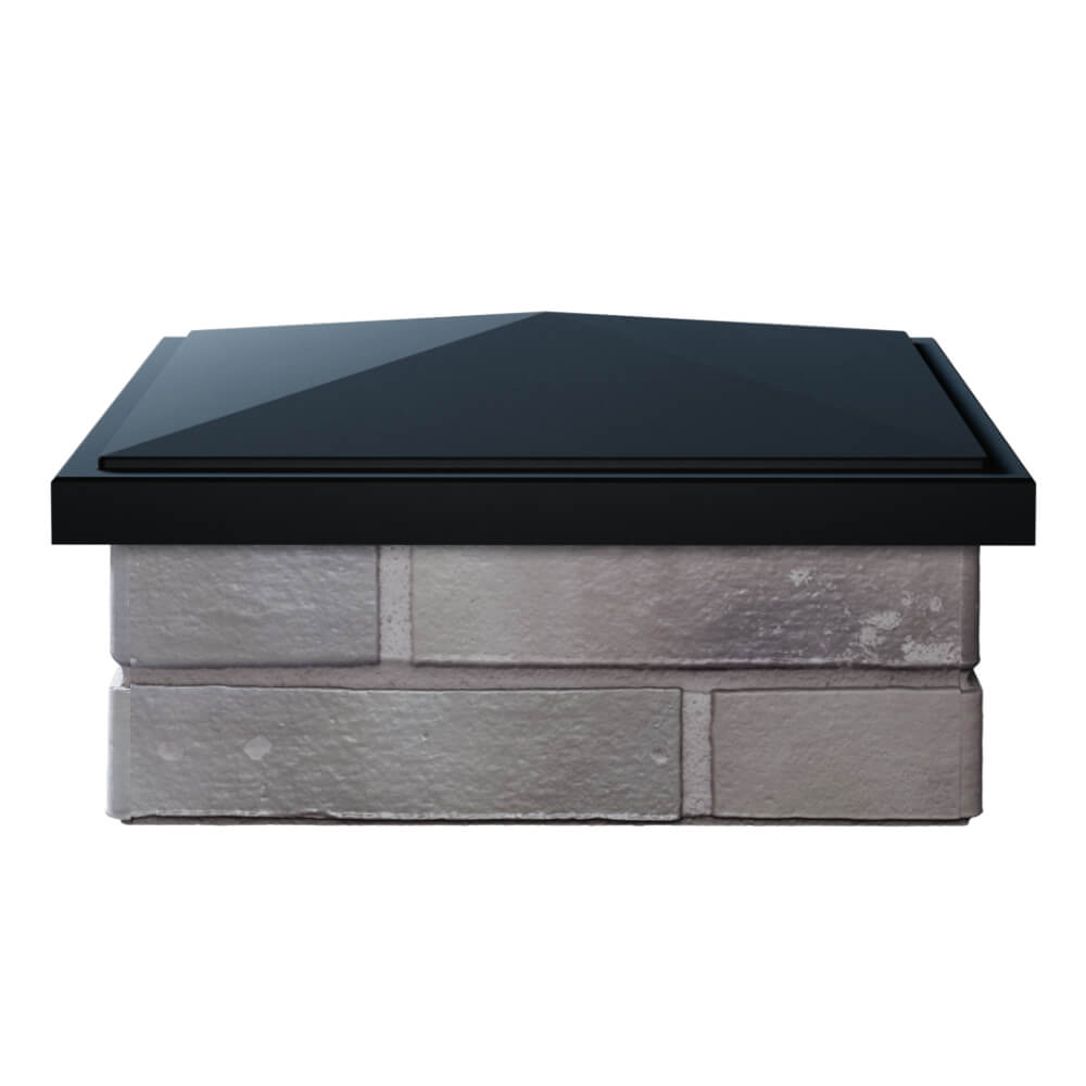 Колпак Zking БонаМоно Черный на столб 1.5х1.5 кирпича (385х385, 400х400мм) Тольятти фото