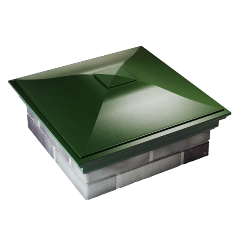 Колпак Zking Монблан Зеленый на столб 2х2 кирпича (515х515мм) Тольятти фото