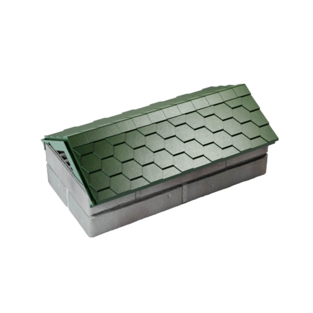 Парапет Zking Эверест Зеленый с посадкой на 1 кирпич (200/225/255мм) в Тольятти фото