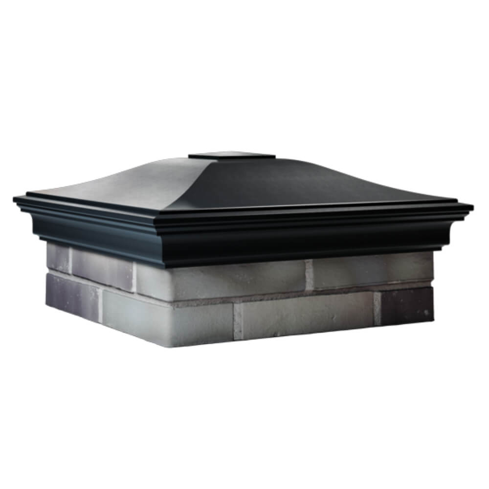 Колпак Zking Монблан Черный на столб 2х2 кирпича (515х515мм) в Тольятти фото