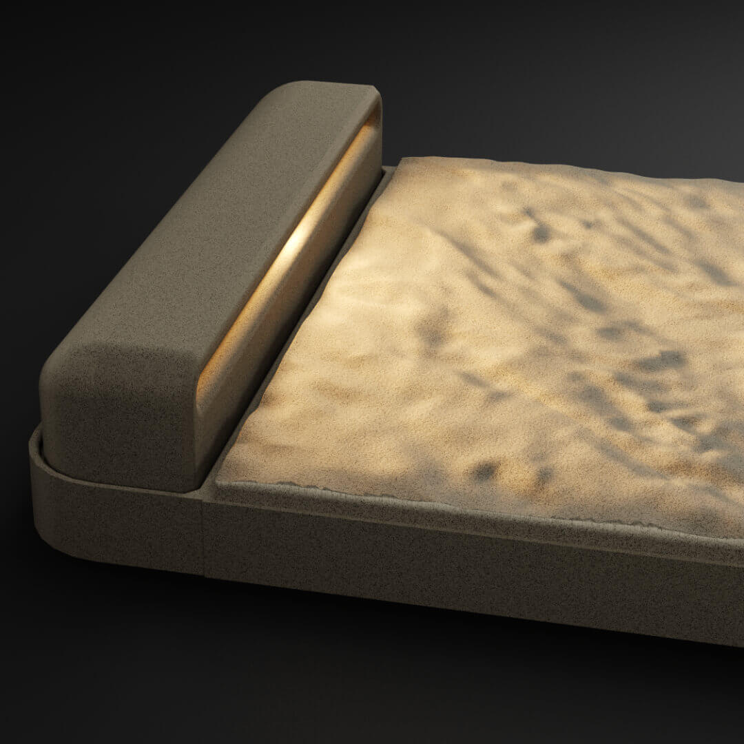 LED Светильник для шаговой плиты STONE Светлая Галька 330х75х98мм Тольятти фото