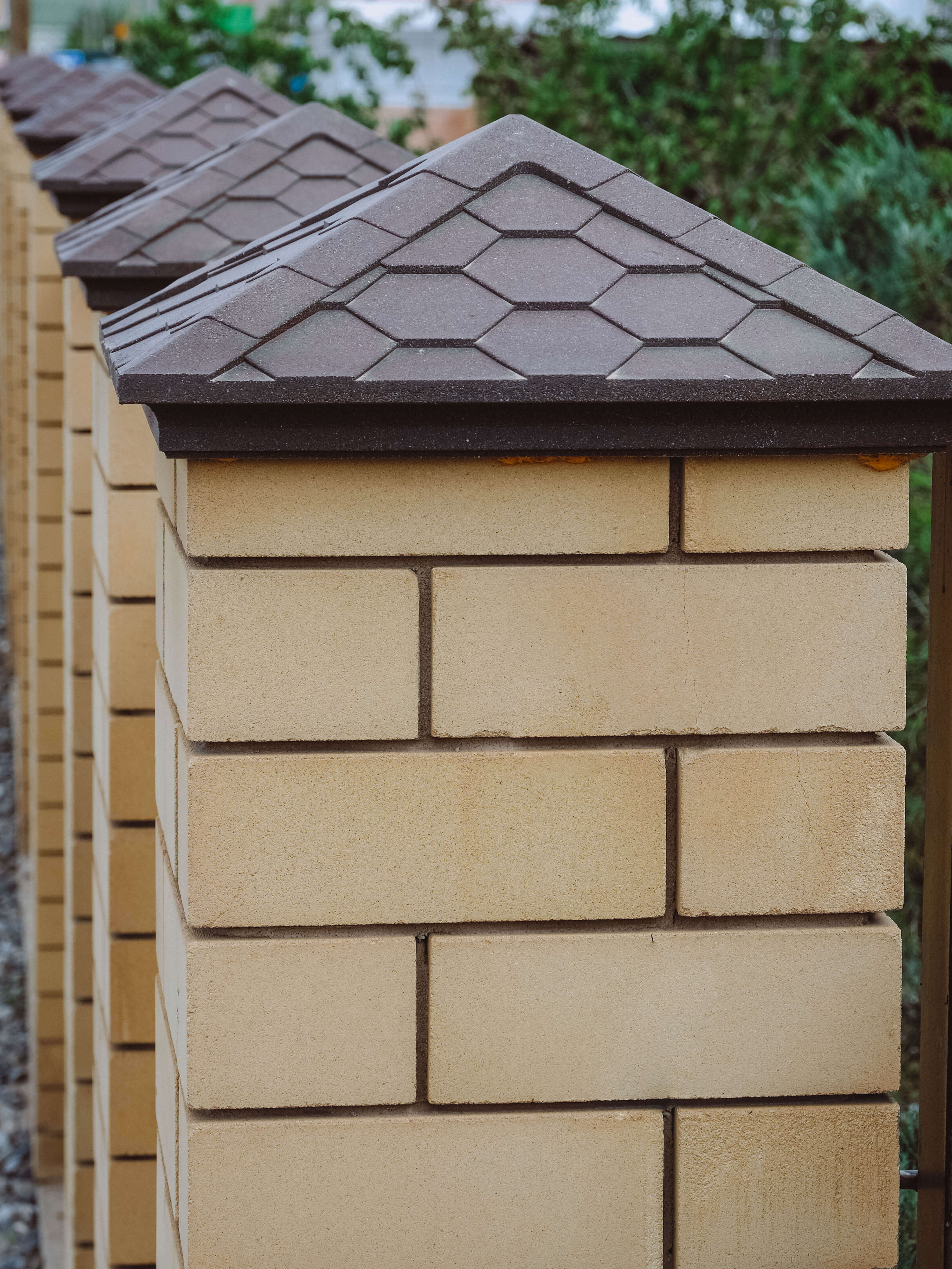 Колпак Zking Эверест Коричневый на столб 1.5х1.5 кирпича (390х390мм) в Тольятти фото