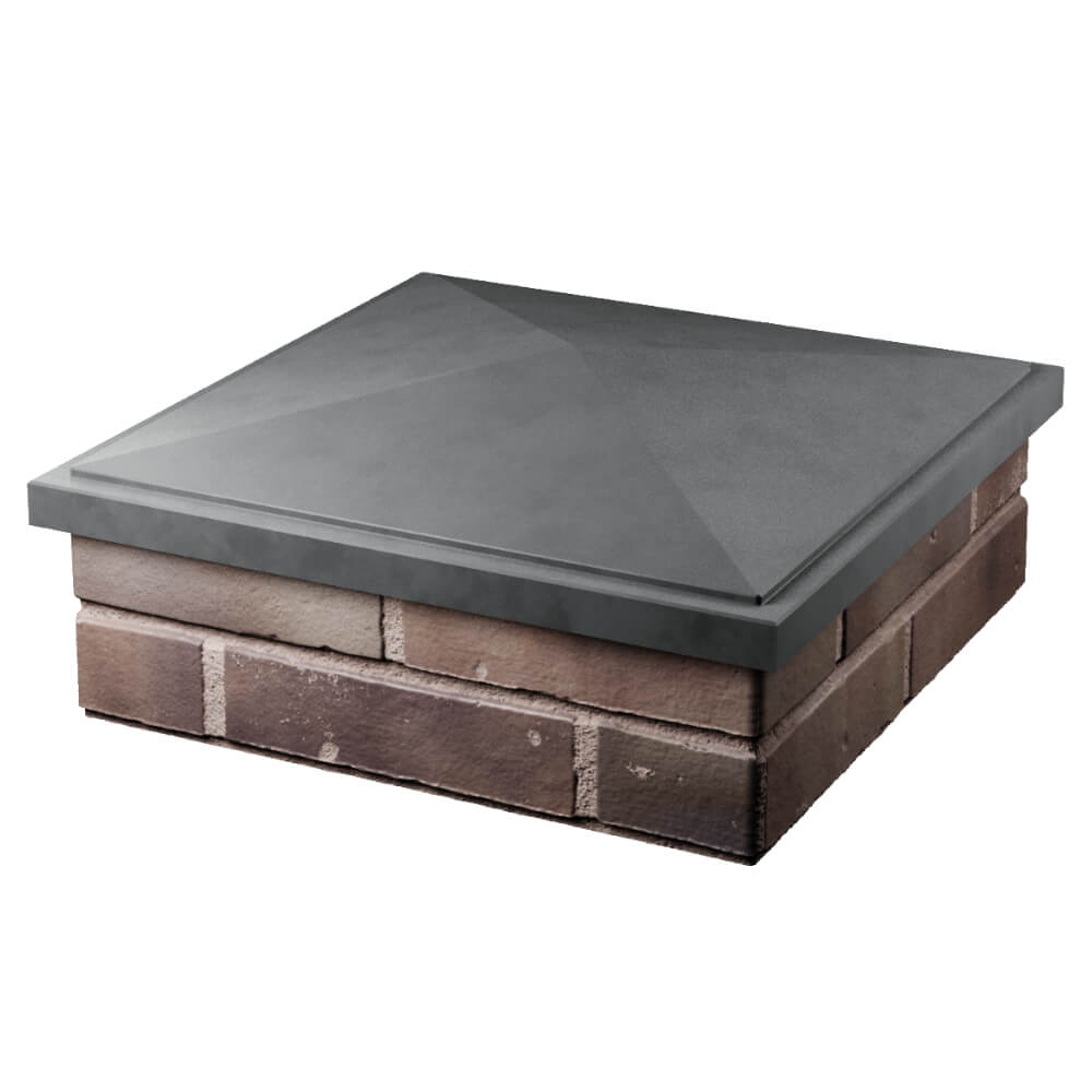 Колпак Zking БонаМоно Серый на столб 2х2 кирпича (515х515, 530х530мм) в Тольятти фото