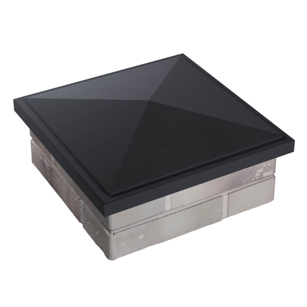 Колпак Zking БонаМоно Серый на столб 1.5х1.5 кирпича (385х385, 400х400мм) в Тольятти фото