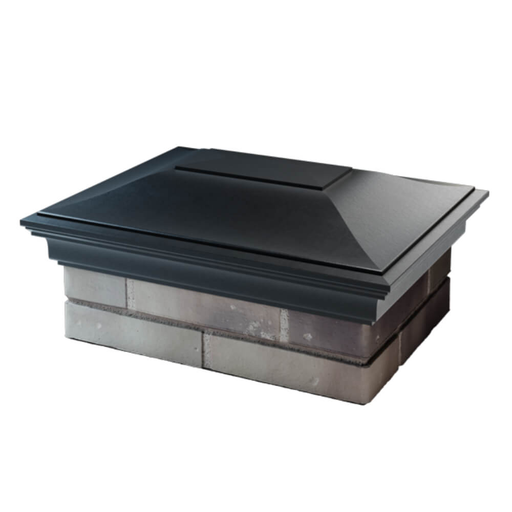 Колпак Zking Монблан Черный на столб 2х1.5 кирпича (515х385мм) в Тольятти фото