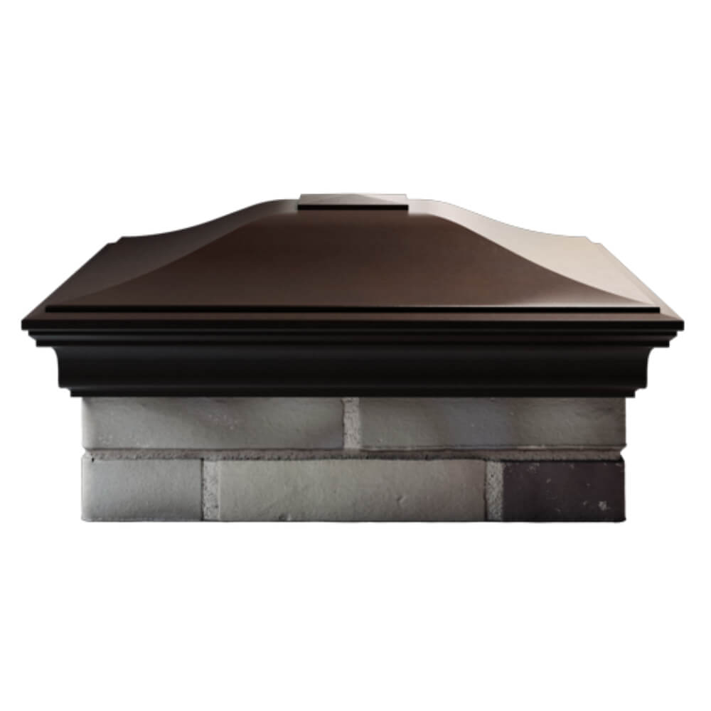 Колпак Zking Монблан Коричневый на столб 2х2 кирпича (515х515мм) в Тольятти фото