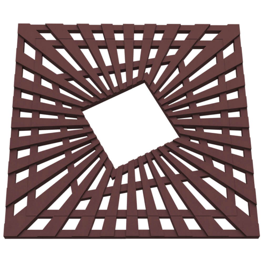 Приствольная решетка для дерева ZKING ATMOSPHERE 1.2х1.2м Коричневая в Тольятти фото