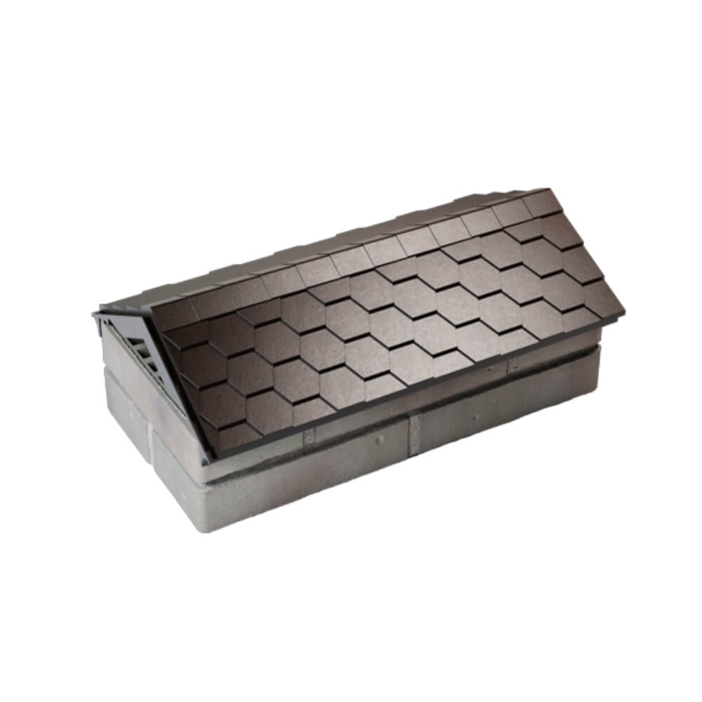 Парапет Zking Эверест Коричневый с посадкой на 1 кирпич (200/225/255мм) в Тольятти фото