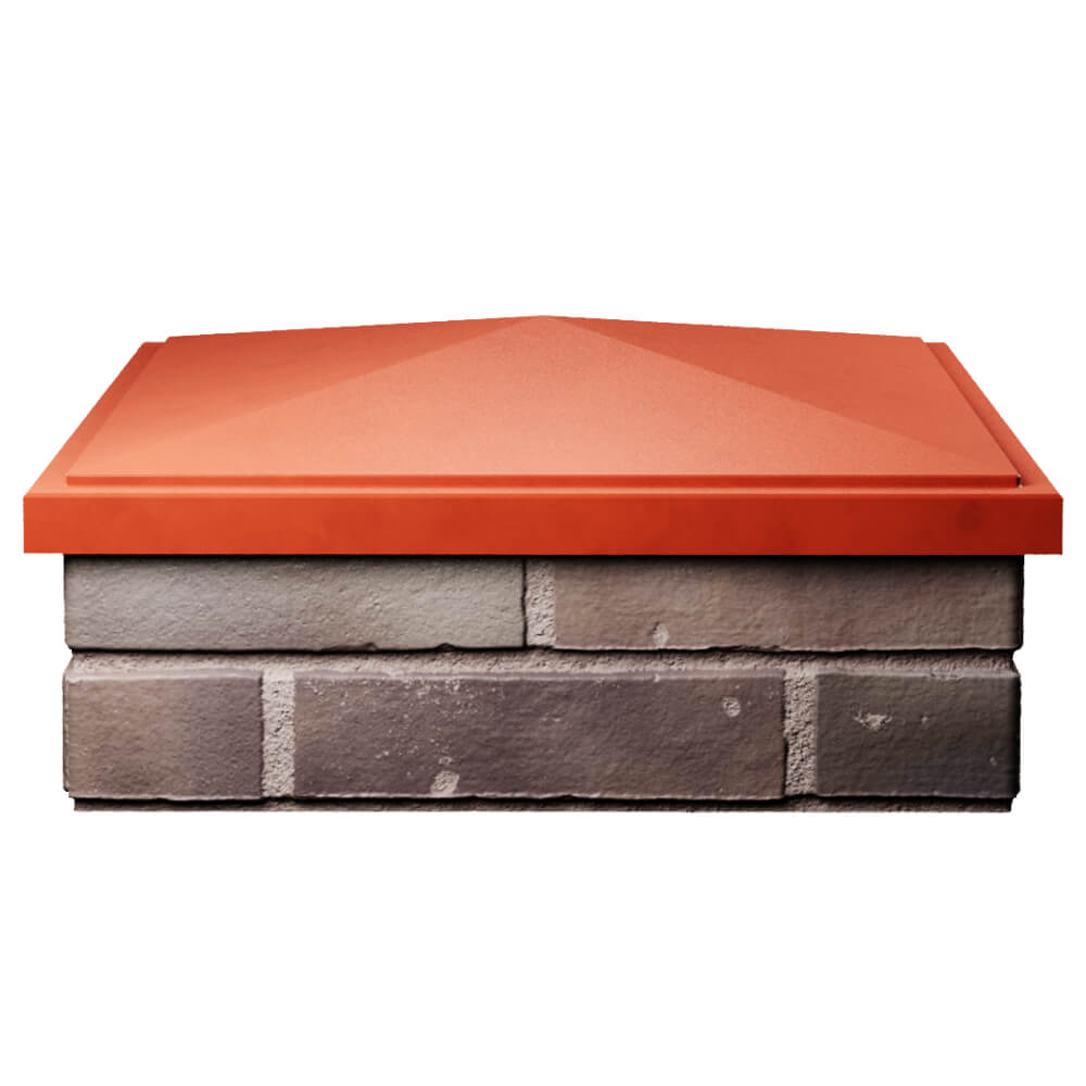 Колпак Zking БонаМоно Красный на столб 2х2 кирпича (515х515, 530х530мм) Тольятти фото