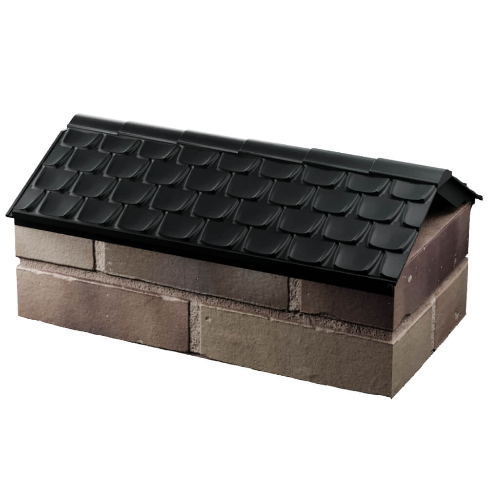 Парапет Zking Эльбрус Черный с посадкой на 1 кирпич (255мм) в Тольятти фото