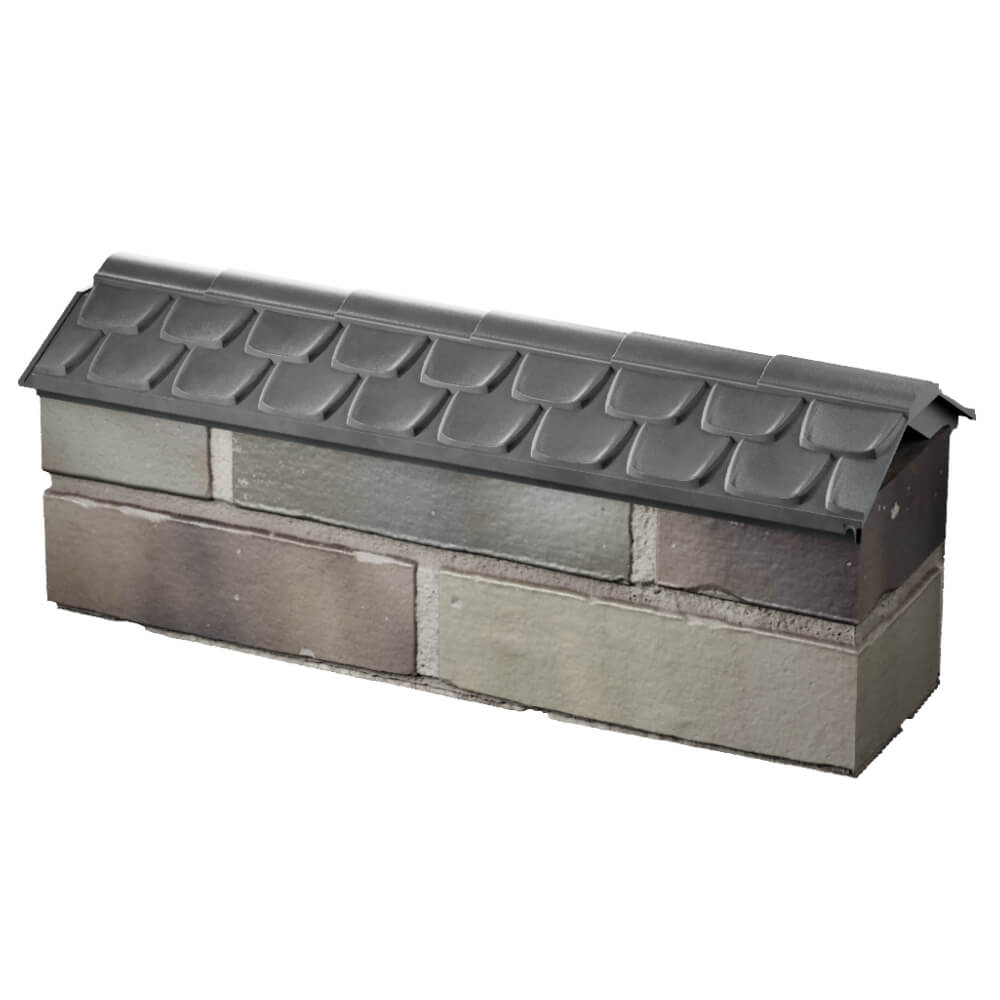 Парапет Zking Эльбрус Серый с посадкой на 0.5 кирпича (130мм) в Тольятти фото