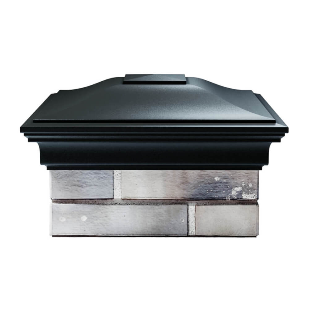 Колпак Zking Монблан Черный на столб 1.5х1.5 еврокирпича 0.7НФ (355х355мм) Тольятти фото