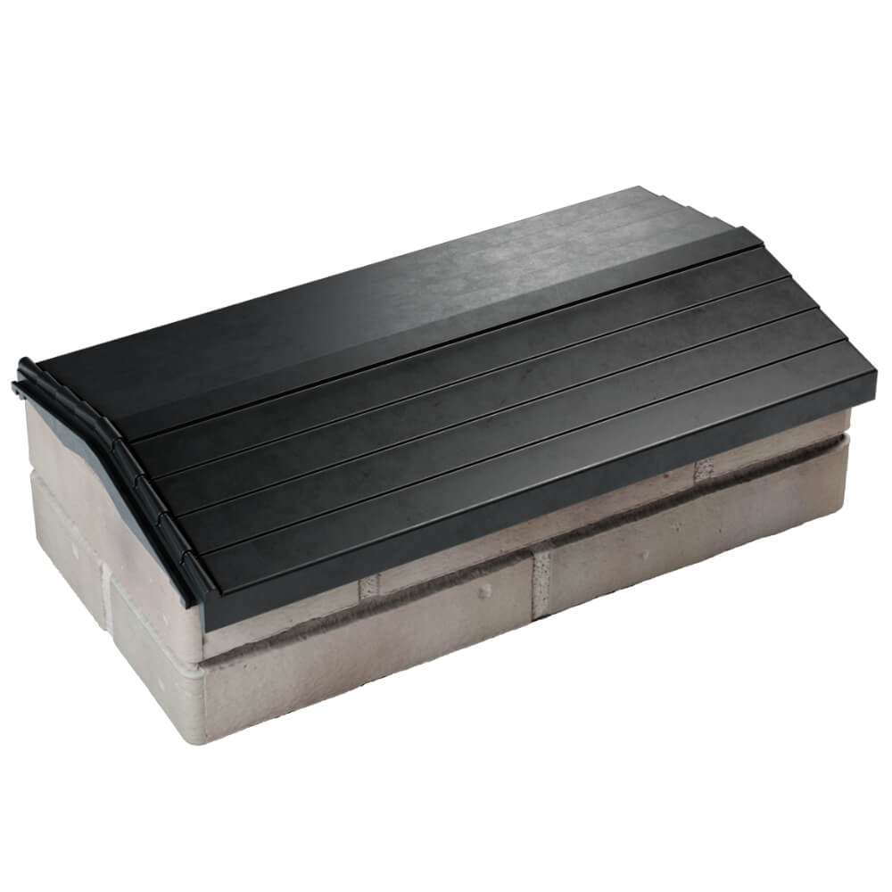 Парапет Zking Бона ХайТек Черный с посадкой на 1 кирпич (200/225/255мм) в Тольятти фото