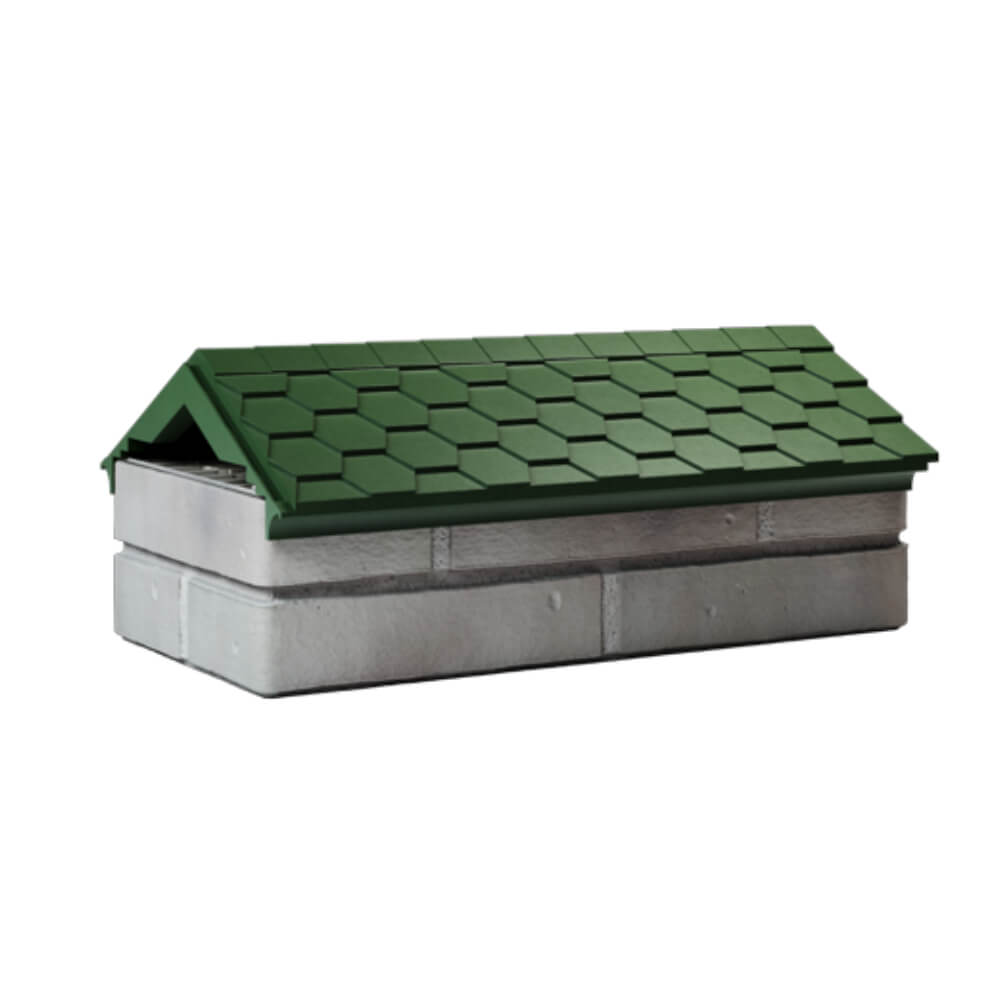 Парапет Zking Эверест Зеленый с посадкой на 1 кирпич (200/225/255мм) Тольятти фото