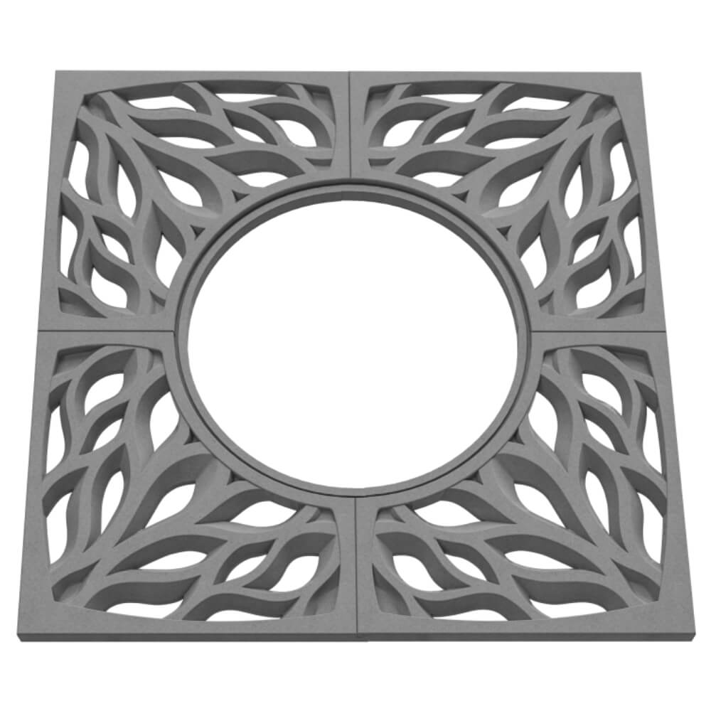 Приствольная решетка для дерева ZKING CRUST 1.2х1.2м Серая в Тольятти фото