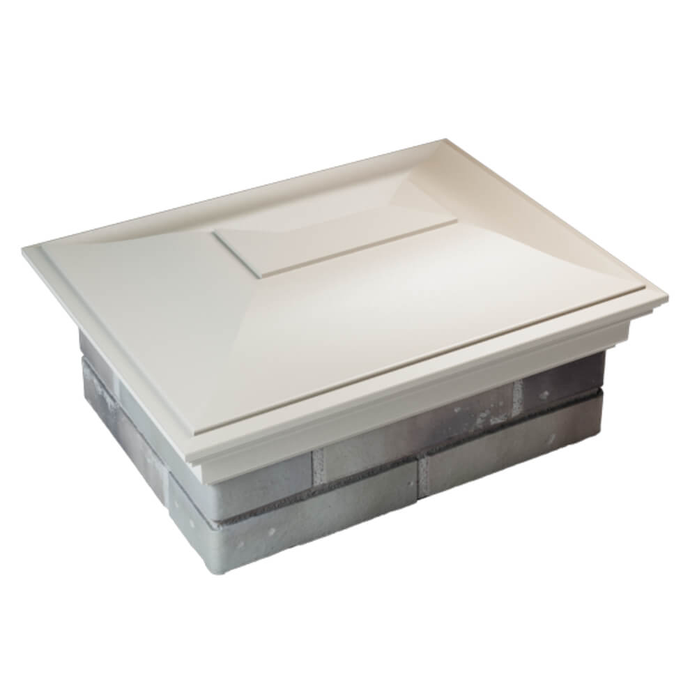 Колпак Zking Монблан Бежевый на столб 2х1.5 кирпича (515х385мм) Тольятти фото