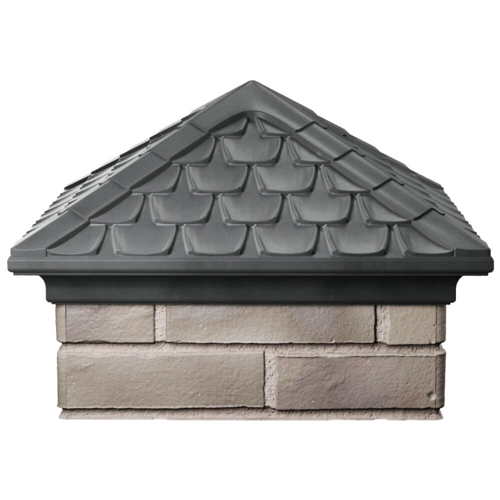 Колпак Zking Эльбрус Серый на столб 1.5х1.5 кирпича (385х385мм) Тольятти фото