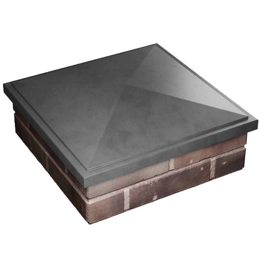 Колпак Zking БонаМоно Серый на столб 2х2 кирпича (515х515, 530х530мм) в Тольятти фото