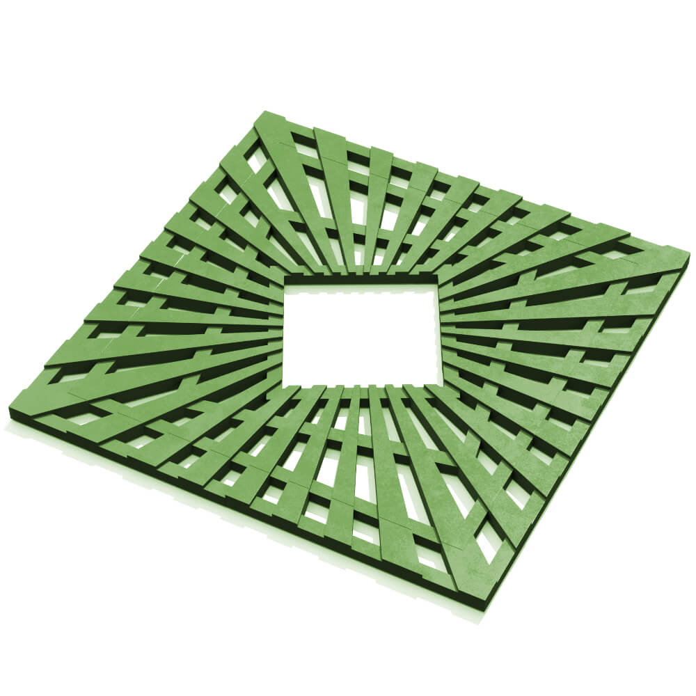 Приствольная решетка для дерева ZKING ATMOSPHERE 1.2х1.2м Зеленая в Тольятти фото