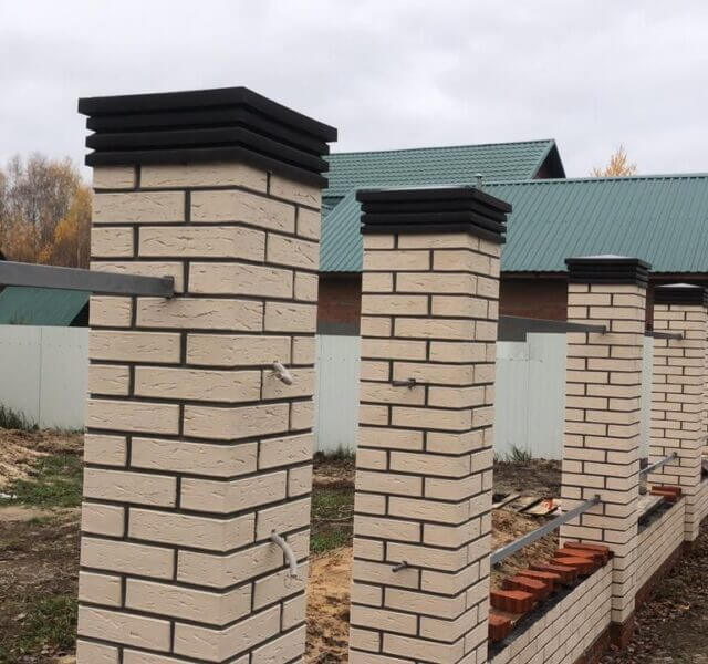 Колпак Zking Бона ХайТек Коричневый на столб 1.5х1.5 кирпича (385х385мм) в Тольятти фото