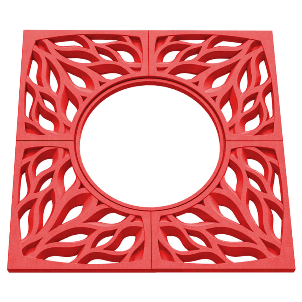 Приствольная решетка для дерева ZKING CRUST 1.2х1.2м Красная в Тольятти фото