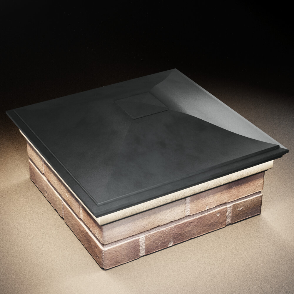 Колпак Zking Монблан Серый на столб 2х2 кирпича (515х515мм) c подсветкой в Тольятти фото